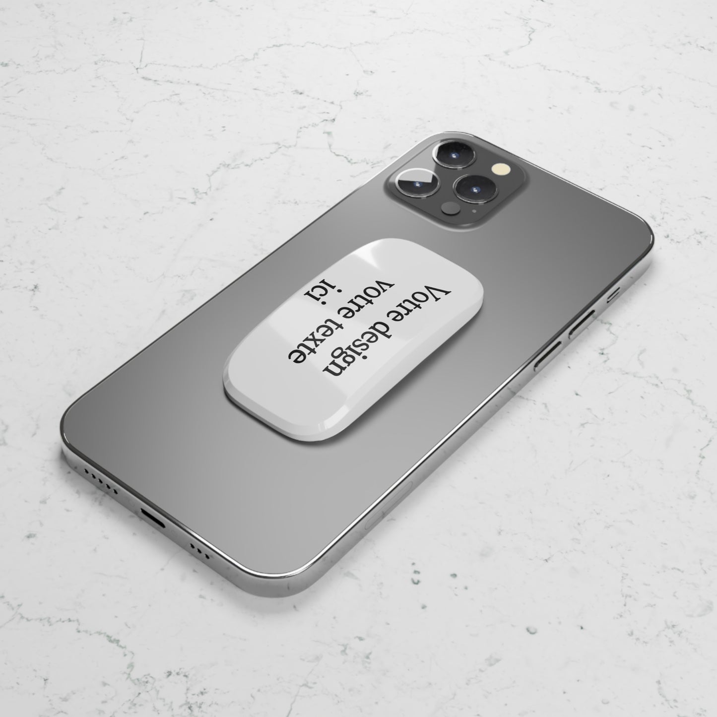 Support téléphone personnalisable universelle – Poignée compacte, accessoire design, idée cadeau