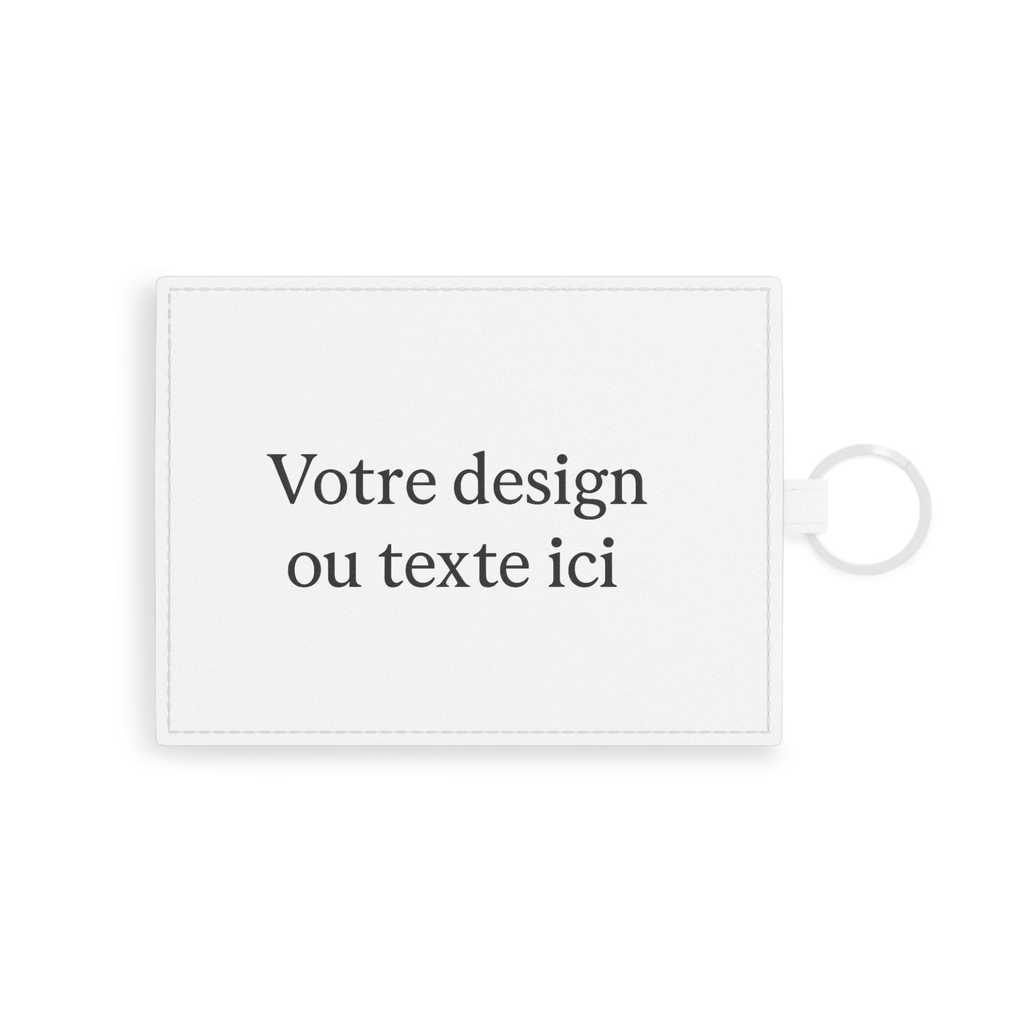 Porte-carte en cuir Saffiano élégant – Portefeuille minimaliste personnalisable, cadeau chic